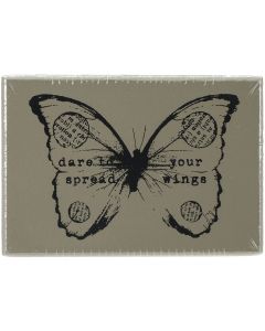 Prima Marketing Finnabair Wood Mounted Stamps 2.5"X1.75"-Butterfly 2