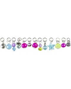 Cousin Tis The Season Charms-Pink & Green Drops 13/Pkg