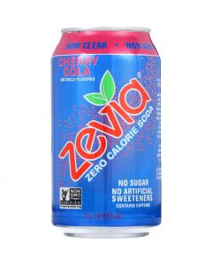 Zevia Soda - Zero Calorie - Cherry Cola - Can - 6/12 oz - case of 4