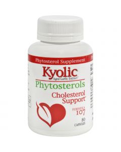 Kyolic Aged Garlic Extract Phytosterols Formula 107 - 80 Capsules