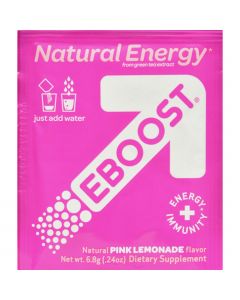 Eboost Natural Powder - Pink Lemonade - Case of 20 - .24 oz