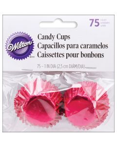 Wilton Candy Cups 1" 75/Pkg-Red Foil