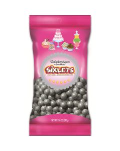Celebrations By SweetWorks Sixlets(R) 14oz-Shimmer (TM) Silver - Celebrations By SweetWorks Sixlets(R) 14oz-Shimmer (TM) Silver