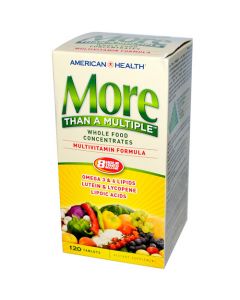 American Health More Than A Multiple Multivitamin Formula - 120 Tablets