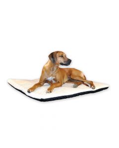 K&H Pet Products Ortho Thermo Pet Bed Extra Large Chocolate / Coral 33" x 43" x 3"