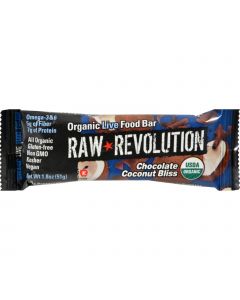 Raw Revolution Bar - Organic Coconut Bliss - Case of 12 - 1.8 oz