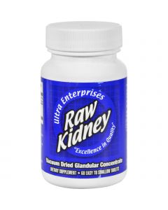 Ultra Glandulars Raw Kidney - 200 mg - 60 Tablets