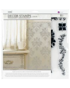 Prima Marketing Iron Orchid Designs Decor Clear Stamps-Fleur