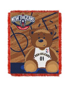 The Northwest Company Pelicans  Baby 36x46 Triple Woven Jacquard Throw - Half Court Series