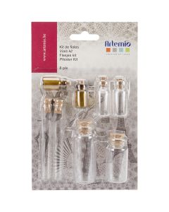 Artemio Oldies Flasks 8/Pkg-1.18" To 3.35"