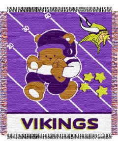 The Northwest Company Vikings baby 36"x 46" Triple Woven Jacquard Throw (NFL) - Vikings baby 36"x 46" Triple Woven Jacquard Throw (NFL)