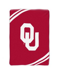 The Northwest Company OKLAHOMA  "Force" 60"80" Raschel Throw (College) - OKLAHOMA  "Force" 60"80" Raschel Throw (College)