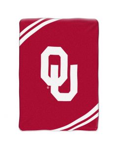 The Northwest Company OKLAHOMA  "Force" 60"80" Raschel Throw (College) - OKLAHOMA  "Force" 60"80" Raschel Throw (College)