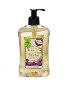 A La Maison French Liquid Soap - Fig and Basil - 16 oz