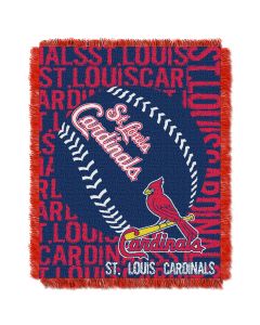 The Northwest Company Cardinals  48x60 Triple Woven Jacquard Throw - Double Play Series