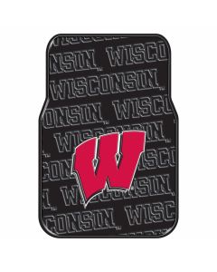 The Northwest Company Wisconsin College Car Floor Mats (Set of 2) - Wisconsin College Car Floor Mats (Set of 2)