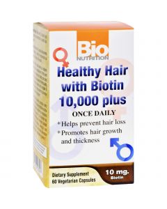Bio Nutrition Healthy Hair with Biotin - 60 Ct
