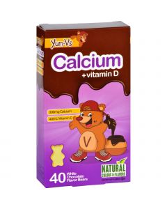 Yum V's Calcium Plus D White Chocolate - 40 Bears