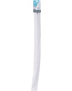 Panacea Cloth Covered Stem Wire 26 Gauge 18" 20/Pkg-White