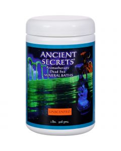 Ancient Secrets Aromatherapy Dead Sea Mineral Baths Unscented - 2 lbs