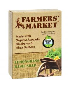 Farmer's Market Natural Bar Soap Lemongrass Basil - 5.5 oz