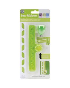 We R Memory Keepers Sew Ribbon Tool & Stencil-Leaf