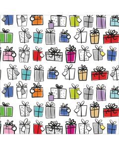 A-Line Flat Wrap Wrapping Paper 19"X27" 2 Sheets/Pkg-Birthday - Presents