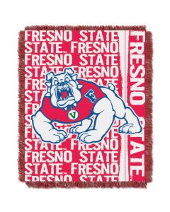 The Northwest Company Fresno College 48x60 Triple Woven Jacquard Throw - Double Play Series