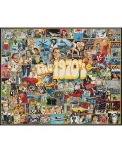 White Mountain Puzzles Jigsaw Puzzle Ultimate Trivia 1000 Pieces 24"X30"-The Seventies