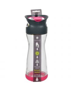 Full Circle Home On the Go Lemon Glass Water Bottle - Raspberry