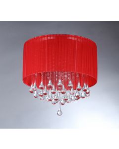 Warehouse of Tiffany Red Rum Crystal Chandelier