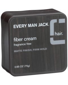 Every Man Jack Fiber Cream - Matte Finish - Firm Hold - Fragrance Free - 2.65 oz