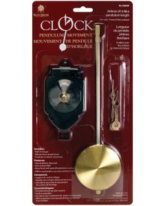 Walnut Hollow Pendulum Clock Movement 9.625"-For .75" Surfaces