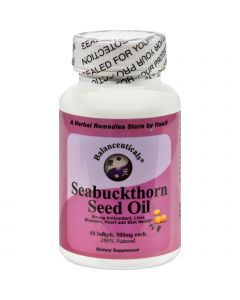 Balanceuticals Seabuckthorn Seed Oil - 500 mg - 60 Softgels