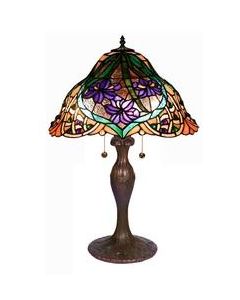 Warehouse of Tiffany Tiffany-style Floral Table Lamp