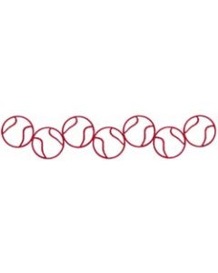 Scrapbook 101 Cardstock Laser Die-Cut Border 2.5"X12"-Baseballs