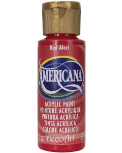 Deco Art Americana Acrylic Paint 2oz-Red Alert - Opaque
