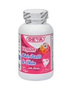 Deva Vegan Vitamins Deva Vegan Hair Nails and Skin - 90 Tablets