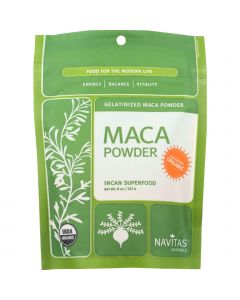 Navitas Naturals Maca Powder - Organic - Gelatinized - 8 oz - case of 12