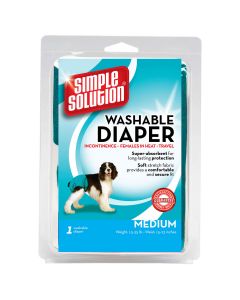 Simple Solution Washable Dog Diaper Medium Teal