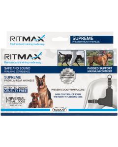 Scoochie Pet Products EZ Dog By Ritmax Rear Harness-X Large Black