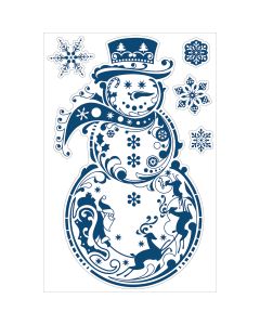 Inkadinkado Wall Decal Large 24"X36"-Snowman