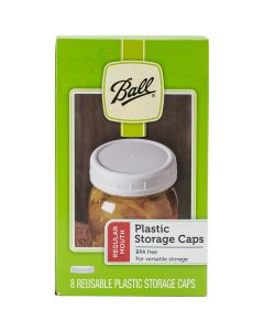 Loew-Cornell Ball Plastic Storage Caps 8/Pkg-Regular Mouth