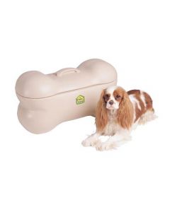 Our Pets Big Bone Storage Bin Large Beige 22" x 11" x 10"
