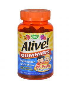Nature's Way Alive Gummies Multi-Vitamin for Children Natural Cherry, Grape and Orange - 90 Gummies