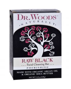 Dr. Woods Face Cleansing Bar - Raw Black - 5.25 oz