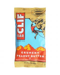 Clif Bar - Organic Crunch Peanut Butter - Case of 12 - 2.4 oz