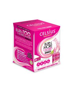 Celsius Drink Raspberry Acai Green Tea - 4/12 oz