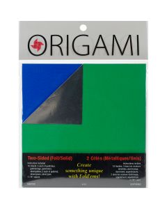 Yasutomo Fold 'Ems Origami 2-Sided Paper 5.875" 18/Pkg-Foil/Solid