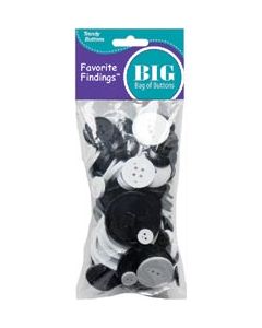 Blumenthal Lansing Favorite Findings Big Bag Of Buttons-Tuxedo 3.5oz